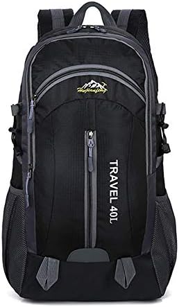 New Men's Backpack USB Charging 40L Large Capacity Outdoor Travel Backpack Black 55 * 21 * 32cm