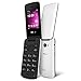BLU Diva Flex 2.4 - Flip phone - unlocked Dual Sim - White