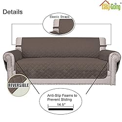 Easy-Going Reversible Couch Cover for 3 Cushion