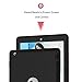 Hocase for iPad 2/3/4 Case, Rugged Slim Shockproof Soft Silicone Rubber+Hard Plastic Hybrid Dual Layer Protective Case for iPad 2nd/3rd/4th Generation (9.7-inch Display) - Black
