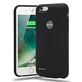 iPhone 6 / 6s Battery Case, Wesoo 2500mAh Ultra Slim iPhone 6 / 6s 4.7inch Portable Charging Case (Black)