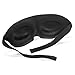 Luxury Contoured Eye Sleep Mask for Men & Women - Light Blocking Black Out Sleeping Eye Mask | Blindfold for Deep, Tranquil, Restful Sleep | Silky Soft Cotton | Eye Cover w/Adjustable Straps