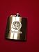 Jagermeister Stainless Steel Flask - Round Stag Logo Medallion