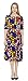 Marycrafts Women's Floral Print Fit Flared Midi Dress