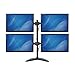 StarTech.com Quad Monitor Stand – Crossbar – Steel – Monitors up to 27″- Vesa Monitor – Computer Monitor Stand – Monitor Armthumb 4