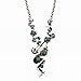 SUMAJU Pendant Necklace Long Chain Necklace Statement Genuine Turquoise Tibet Silver Plated Rhinestone
