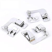 BBT-shop 3PC Sewing Presser Foot,Rolled Hem Pressure Foot Sewing Machine for Singer Brother Low Shank Adapter