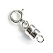 1 Set 925 Sterling Silver 4mm Magnetic Clasp Converter Connector For Necklaces with 5mm Spring Ring Clasp
