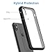 JETech Case for iPhone Xs Max 6.5-Inch, Non-Yellowing Shockproof Phone Bumper Cover, Anti-Scratch Clear Back (Black)