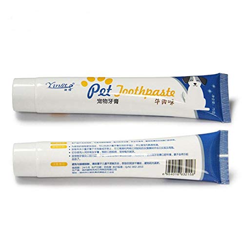 4Pcs/Set 1pcs Toothpaste + 2pcs Brush Head Pet Accessories Set Two-head Pet Accessories + 1pcs Dog Puppy Cat Flavour - Thumbnail 4
