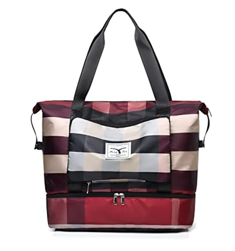 2022 New Foldable Dry/Wet Separation Travel Duffel Bag with Shoe