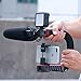 U Grip Pro Camera Stabilizer Handle Grip w 3 Shoe Mounts, Universal Video Action Stabilizing Handle Grip Compatible w Canon Nikon Sony DSLR Camera DJI OSMO Action Gopro 7 6 5 iPhone Samsung OnePlus 7