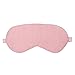 Plemo Sleeping Mask, Breathable Modal Pink Eye Mask, Ultra-Soft Eye Cover for Travel, Nap, Meditation, Blindfold with Adjustable Strap for Men, Women or Kids