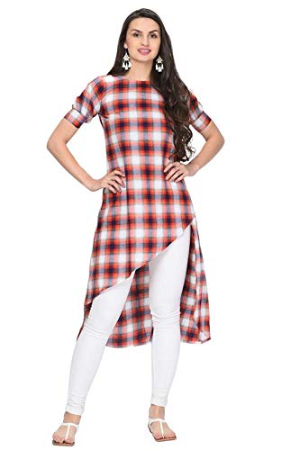 Checks print kurti Clearance