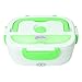 Allrise 110V US Plug Portable Car Use Electric Heating Lunch Box Mini Travel Rice Cooker Portable ,1L Meal Heater Food Warmer,Green