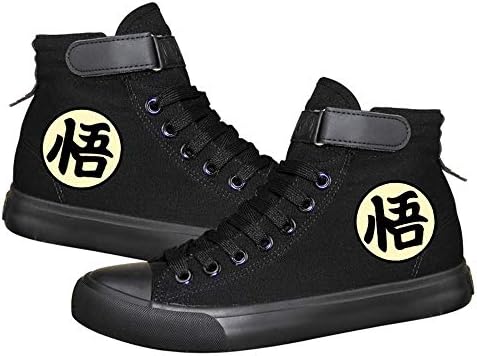 Anime Dragon Ball Z Print Shoes Cool Boots Mens High-top Vulcanized Shoes