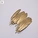 Pack of 12 Natural Goose Feather 15-20CM/5.9-7.9inch Party Decoration Gold