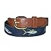 CTM Men's Fish Print Fabric Belt