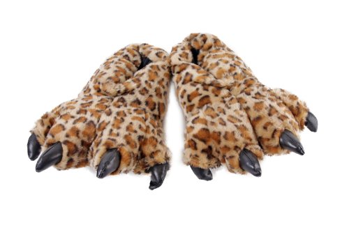 Wishpets 12" furry leopard slippers plush toy