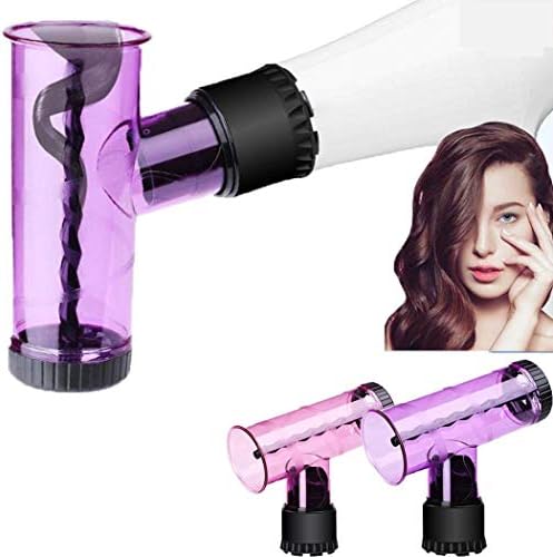 Tinffy Portable T Shape Curler Spin Curl Hair Dryer Magic Wind Diffuser Salon Hair Curler Styling Tool 1Pcs Hair Rollers