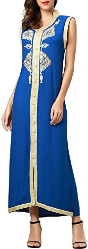 Muslim Abaya Caftan Dubai Dress for Women Islamic Clothing Rayon Gown Jalabiyas