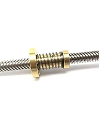 Wangdd22 T8 tuerca antirretorno, tuerca de eliminación con resorte para tornillos roscados Acme de 8 mm, 1 unidad