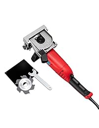 AOBEN 8.5 Amp   Cortador de galletas con número 20 hojas de carburo de tungsteno de madera (50 piezas), ángulo ajustable y bolsa de polvo de 4.0 in