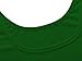 MsBasic Women Simple Designed Long Sleeve Round Neck Casual Flared Midi Dress (Medium, Green)