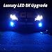 Alla Lighting 2800lm 5201 5202 LED Fog Light Bulbs or Daytime Running Lights DRL, Super Bright COB-72 SMD PS19W 12085 PS24W 9009 Replacement, 8000K Ice Blue
