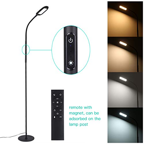 Floor Lamp, Tomshine Touch LED Floor Lamp 1500LM Stepless Dimming with