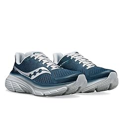 Saucony Men's Guide 17 Sneaker, Denim/Cloud, 9