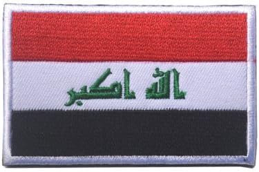 URGREAT Iraq Flag Velcro Tactical Patch Uniform Military Embroidered Applique