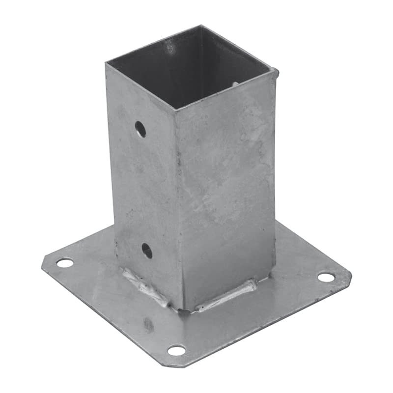 Hot Galvanized Zinc Square Bolt Down Post Base Support PostFoot Shoe for 90mm Timber (91mm x 150mm)