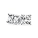 Bling Jewelry Square CZ Princess Cut Stud Earrings 925 Sterling Silver