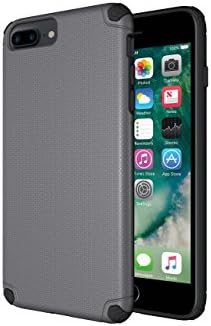 iPhone 8 Plus Case Shockproof Cover Armor Gray- Using Soft TPU With Shock Absorbing Air Cushions, Anti Scratch Bumper and Non Slip Cover, It Protects Your 7 Plus/8 Plus iPhone From Any Damage