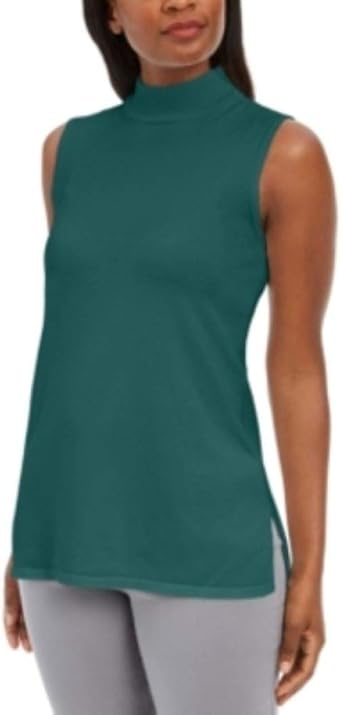 teal mock turtleneck