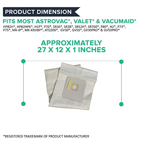 Think Crucial Replacements for AstroVac, Valet & VacuMaid Vacuums Part