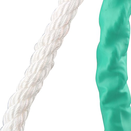 Twisted Anchor Rope, 1/2 inch 200 Feet Twisted Three Strand Anchor Nylon Rope Double Braided Dockline Anchor Rope / Boat / Sailboat / Sled Line with Thimble and 5850LB Breaking Strain - Thumbnail 6