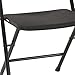 Cosco Resin Folding Chair with Molded Seat and Back, 4 Pack, Black