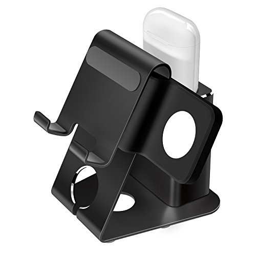 Holder-Mate Apple Watch Stand for Apple Watch Charger Charging Station Stand iWatch Charger iWatch Stand with Airpods Charger AriPods Stand Dock Holder Charging Station for Airpods Accessories /iPhone