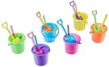 Fun Express Beach Play Sets - 12 Buckets, Shovels, Rakes, and Scoops