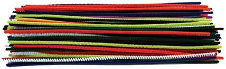 Creation Station CT4065 100 Chenille Pipe Cleaners, 300mm Long and 4mm Diameter, Assorted Colours, Multicolor