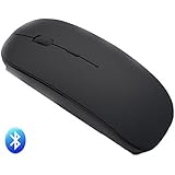 Bluetooth Mouse, Attoe Portable Slim Noiseless Bluetooth 4.0+3.0 Dual-module Wireless Mouse with Adjustable DPI Compatible for Window, Mac OS X，iMac，Android 4.0[ Updated Version] (Black)