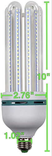 40W LED Corn Light Bulb Daylight 6500k Super Bright 400 Watt equiv. 2 Packs. Large Light Bulbs E26/E27 Cool White Barn, Workshop,Warehouse,Garage,Factory,Porch,Backyard BestCircle