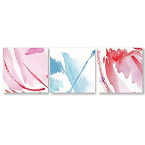 Abstract Color Home Artwork for Living Room Bedroom x3 Panels