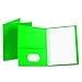 Oxford Twin Pocket Folders with Fasteners, Letter Size, Light Green, 25 per Box (57703)