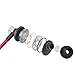 GOgroove AudiOHM iDX in-Ear Earbuds (Red) Noise Isolating Earphones with Mic, Tangle Free Cord, in-Line Controls for Music & Calls, Ergonomic Comfort Fit Headphones