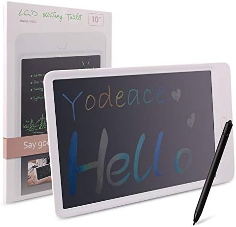 Yodeace Digital LCD Writing Tablet, 10 Inch Colorful Display e-Writer, Advanced Electronic Drawing Board Portable Graphics Tablet with Lock