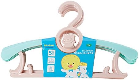 Expandable Adjustable Children Hangers Retractile Regulation Perfectly Size Fit for Baby Teen from Newborn to Adult Durable Space Saving Non-toxic, Eco-friendly Pack of 5 (Pink)