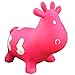 AppleRound Inflatable Ride-on Bouncy Animal Hopper – Horse, Cow or Unicorn – Kids Space Hopper Bouncer with Hand Pump – Jumping Toy for Indoor/Outdoor Play
